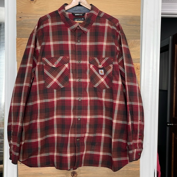 Carhartt Men's‎ Rugged Flex Long Sleeve Button Down 3XL - Picture 1 of 7
